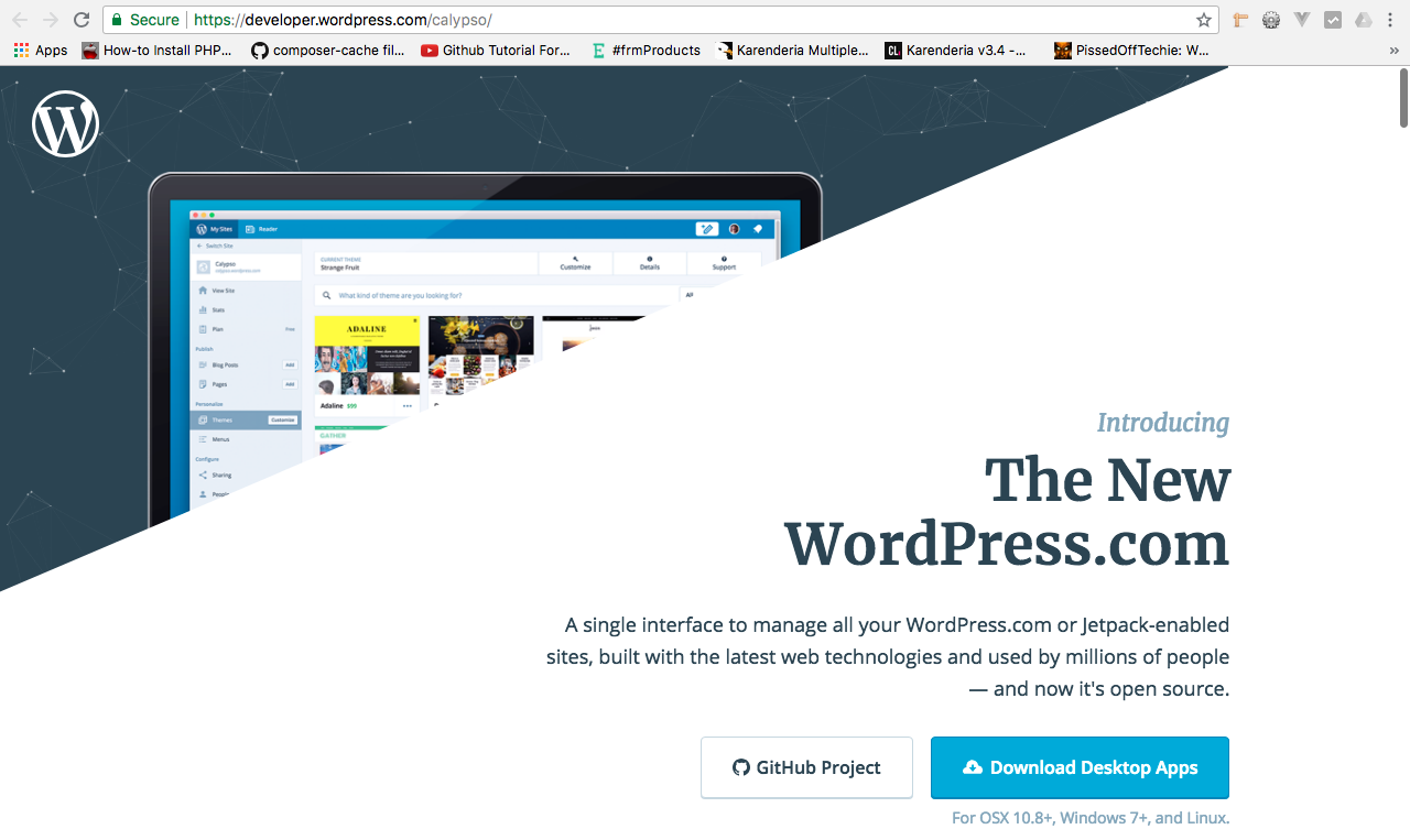 https://developer.wordpress.com/calypso/