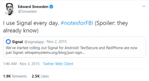 Edward Snowden Tweet